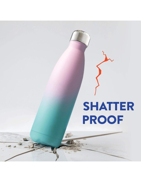 Juego de Botellas de Agua FineDine 2x500ml Acero Inoxidable Doble Pared Juego de Botellas de Agua FineDine 2x500ml Acero Inoxidable Doble Pared