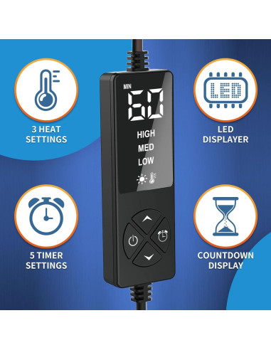 Almohadilla Térmica Eléctrica Sticro TMJ Gris con Calor Húmedo