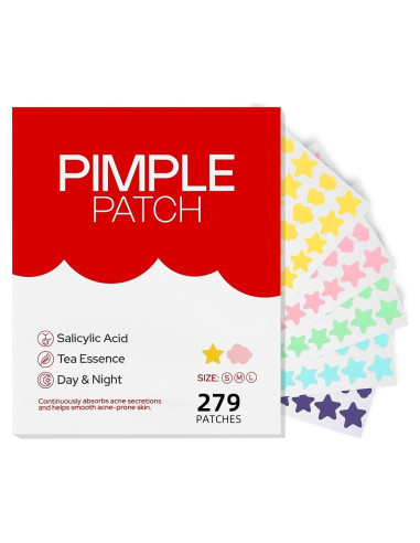 Parches para Granos HLOES 279PCS Hidrocoloides Estrella