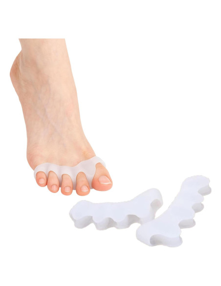 Separadores de Dedos de Gel para Pies - Alivio de Juanetes y Dedos Superpuestos - Unisex Separadores de Dedos de Gel para Pies - Alivio de Juanetes y Dedos Superpuestos - Unisex