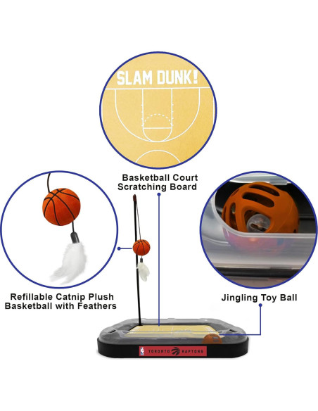 Juguete Rascador para Gatos NBA Pets First Baloncesto 36 x 28 cm Juguete Rascador para Gatos NBA Pets First Baloncesto 36 x 28 cm