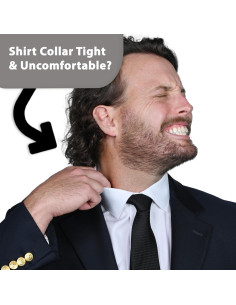 Extensores de Cuello para Camisas de Hombre Wardrobe Hackers - 3 Piezas Blanco Perla 2