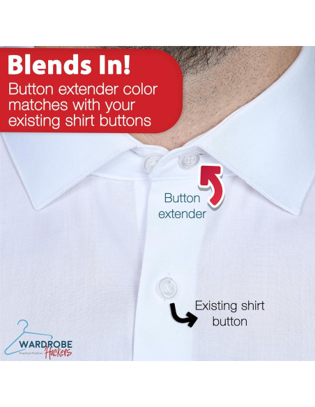 Extensores de Cuello para Camisas de Hombre Wardrobe Hackers - 3 Piezas Blanco Perla Extensores de Cuello para Camisas de Hombre Wardrobe Hackers - 3 Piezas Blanco Perla