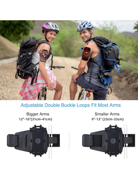 Banda para brazo Newppon para teléfono 360 ajustable negra Banda para brazo Newppon para teléfono 360 ajustable negra