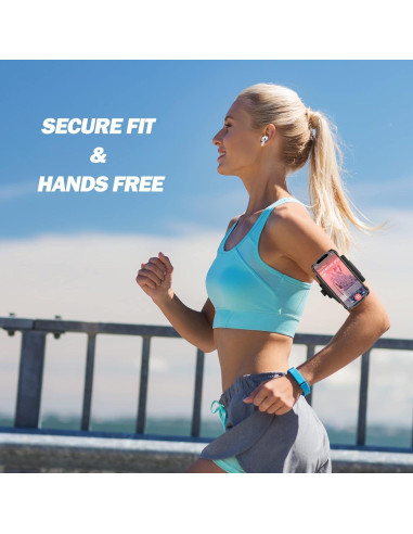 Banda para brazo Newppon para teléfono 360 ajustable negra