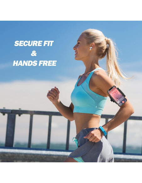 Banda para brazo Newppon para teléfono 360 ajustable negra Banda para brazo Newppon para teléfono 360 ajustable negra