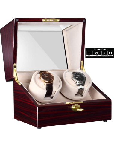Reloj Winder CHIYODA para Relojes Automáticos Unisex con 2 Motores
