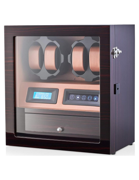 Reloj Winder Leader X205 para 4 Relojes con Luz LED Reloj Winder Leader X205 para 4 Relojes con Luz LED