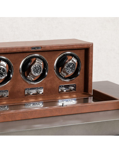 Enrollador de Relojes Automáticos ROTHWELL RW3WTBR Marrón