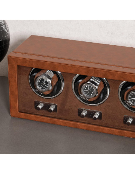 Enrollador de Relojes Automáticos ROTHWELL RW3WTBR Marrón Enrollador de Relojes Automáticos ROTHWELL RW3WTBR Marrón