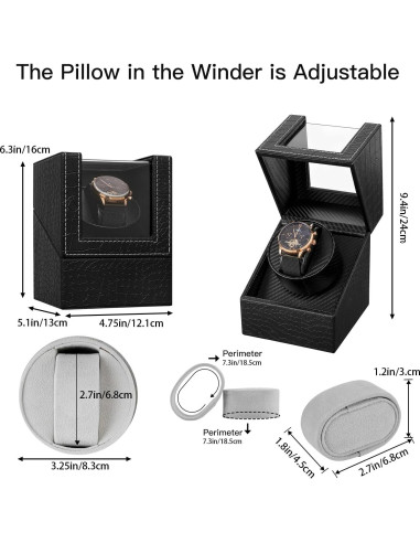 Enrollador de Reloj Automático LINGFANSTORE Cuero Premium