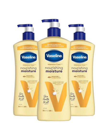 Loción Corporal Hidratante Nutritiva Vaseline 573.5 ml 3 Pk Loción Corporal Hidratante Nutritiva Vaseline 573.5 ml 3 Pk