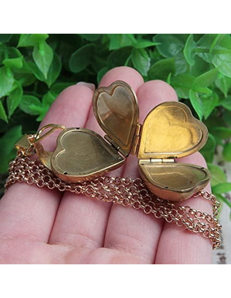 Collar Colgante Corazón Cuatro Hojas de Trébol Acxico Collar Colgante Corazón Cuatro Hojas de Trébol Acxico