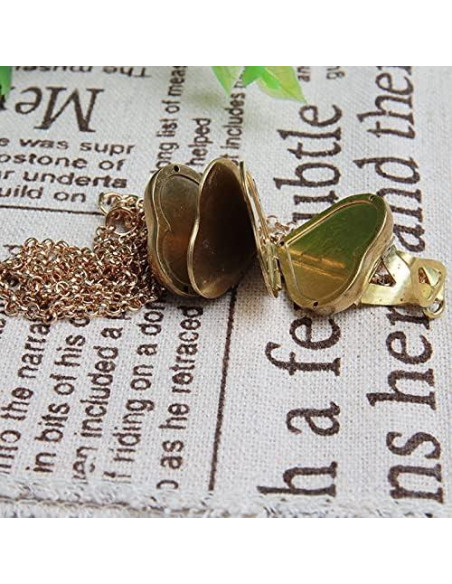 Collar Colgante Corazón Cuatro Hojas de Trébol Acxico Collar Colgante Corazón Cuatro Hojas de Trébol Acxico