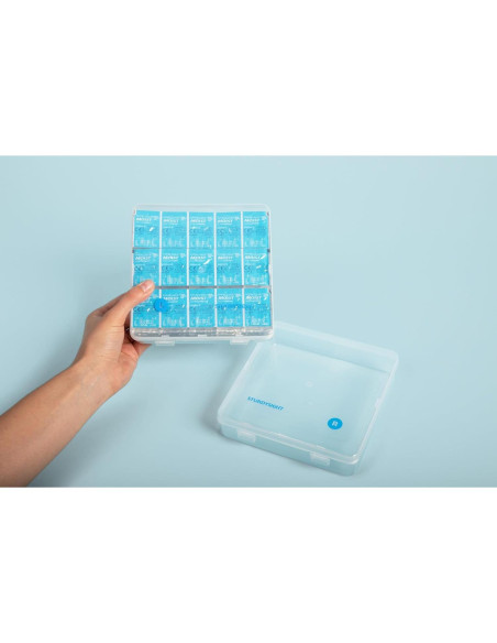 Organizador de Lentes de Contacto 3 Meses - Caja Portátil 120-180 Lentes Organizador de Lentes de Contacto 3 Meses - Caja Portátil 120-180 Lentes