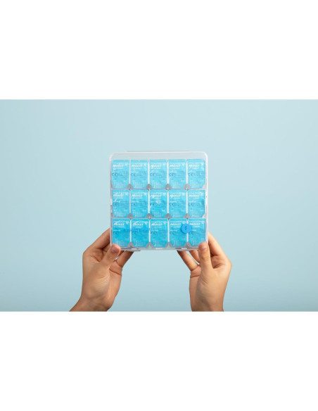 Organizador de Lentes de Contacto 3 Meses - Caja Portátil 120-180 Lentes Organizador de Lentes de Contacto 3 Meses - Caja Portátil 120-180 Lentes