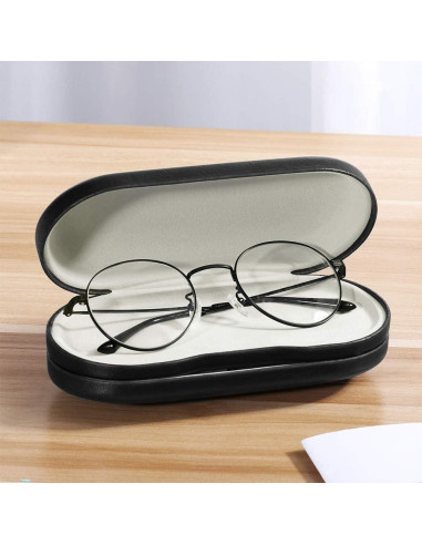 Estuche Doble Lado para Gafas y Lentes de Contacto SteelFever Negro