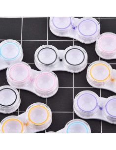 15 Cajas de Lentes de Contacto KISEER Transparentes Portátiles 2