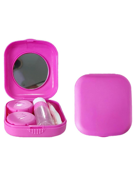Estuche para Lentes de Contacto Paper Pig - 2 Piezas Rojo Rosa Estuche para Lentes de Contacto Paper Pig - 2 Piezas Rojo Rosa