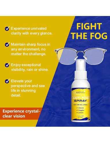 Spray Antivaho Limpiador de Lentes ASDToTio 28.35 ml