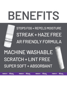 DEFOG IT Antivaho Militar 5ml | Kit de Viaje con Paño Microfibra 2