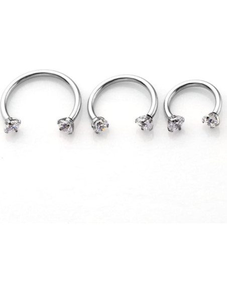 PiercingJ Anillo de Captura 16G Acero Inoxidable 2pcs PiercingJ Anillo de Captura 16G Acero Inoxidable 2pcs