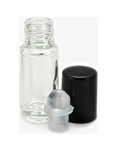 24 Botellas de Vidrio Mini con Rodillo Vivaplex 10.16 cm