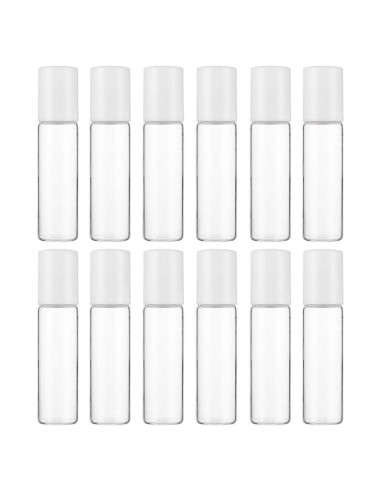 12 Botellas de Vidrio Roll-on 5ML Teensery para Aceites Esenciales