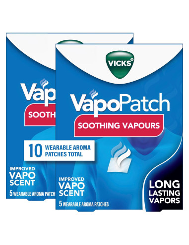 Vicks VapoPatch Parche Aromático 2 Paquetes de 5 Parches