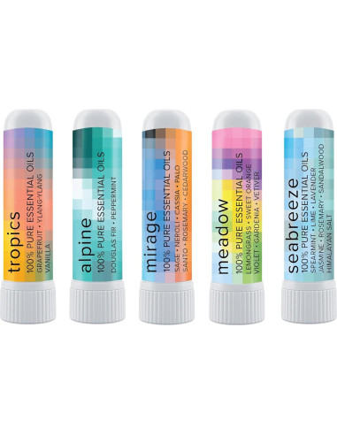 Paquete de Regalo MOXE Nature Stick Nasal | 5 Inhaladores Aromaterapia