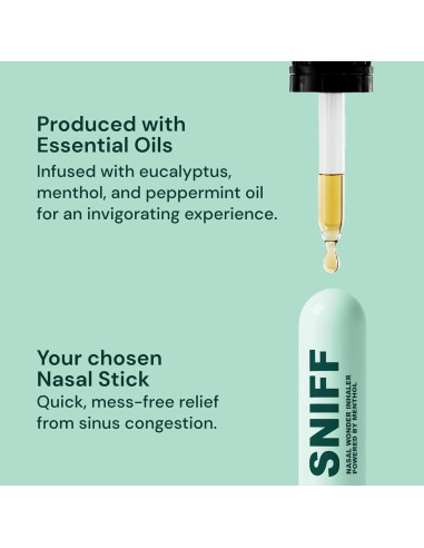 Palitos Nasales Sniff YogaMedic - Inhalador Natural 3 Unidades