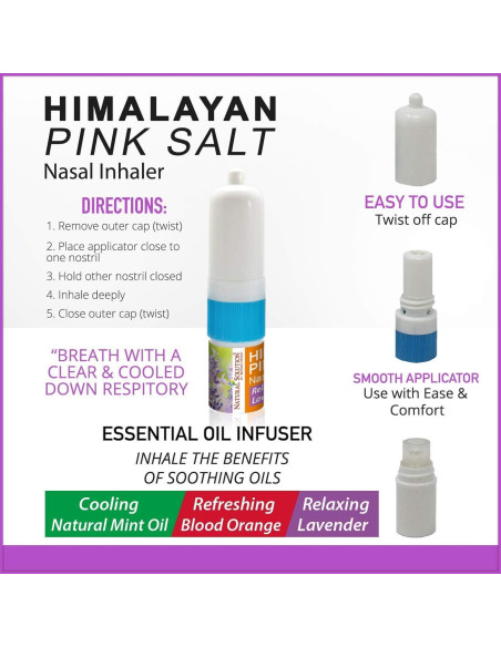 Inhalador Nasal de Sal del Himalaya WBM - Paquete de 3 Inhalador Nasal de Sal del Himalaya WBM - Paquete de 3