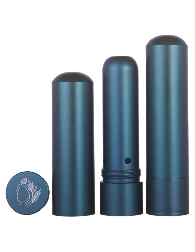 Inhalador Nasal de Aluminio Hwa Essentials Verde Oscuro Recargable