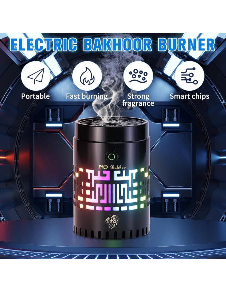 Horno de Incienso Eléctrico Portátil Bakhoor 2000mAh USB Horno de Incienso Eléctrico Portátil Bakhoor 2000mAh USB