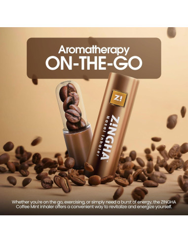 Stick de Aromaterapia ZINGHA Menta de Café - Energía Natural