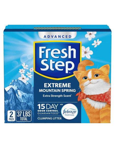 Arena para Gatos Fresh Step 16.8 kg Aglomerante Febreze Primavera Arena para Gatos Fresh Step 16.8 kg Aglomerante Febreze Primavera