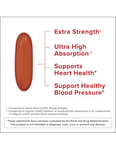 Suplemento CoQ10 Qunol 200mg Ultra Alta Absorción 60 Softgels 2