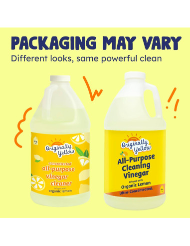 Vinagre de Limón Amarillo Original 1 Galón - Limpiador Multiusos