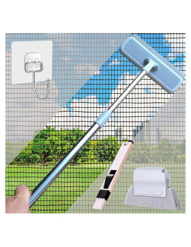 Kit Limpiador de Ventanas 5 en 1 Cleansoon, Mango Ajustable 30-68.6 cm