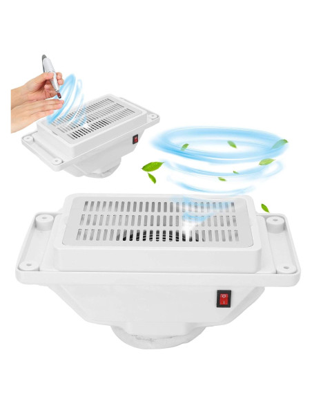Recolector de Polvo de Uñas Brrnoo 6W Silencioso para Manicura Recolector de Polvo de Uñas Brrnoo 6W Silencioso para Manicura