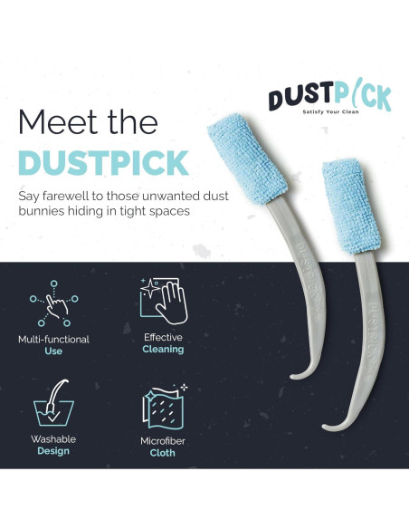Plumero de Plumas Reutilizable Dustpick 2 Unidades Microfibra Plumero de Plumas Reutilizable Dustpick 2 Unidades Microfibra