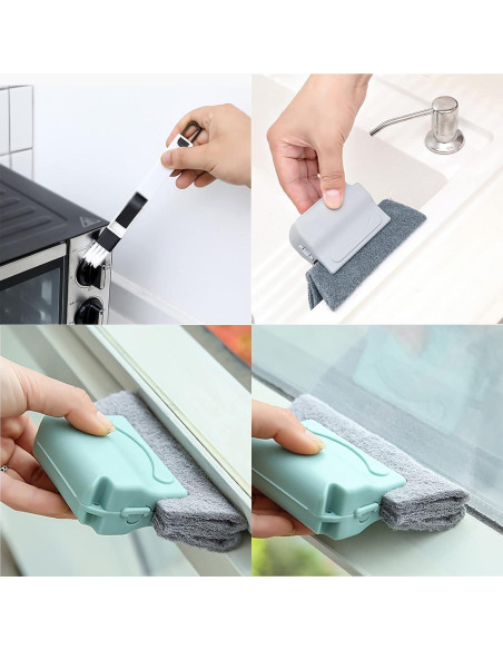Juego de 5 Cepillos Mágicos UpTuoLi para Limpiar Ventanas Juego de 5 Cepillos Mágicos UpTuoLi para Limpiar Ventanas