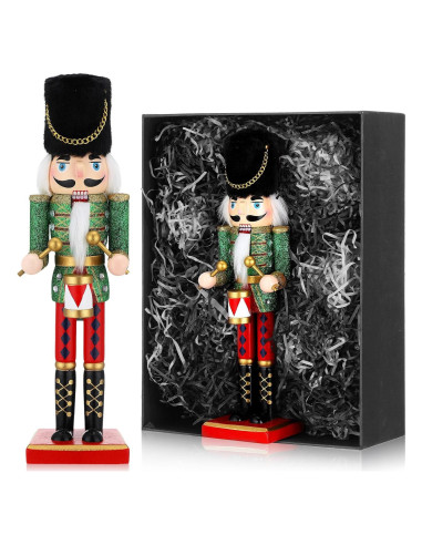 Cascanueces de Navidad Gejoy 30.48 cm Madera Artesanía Elegante