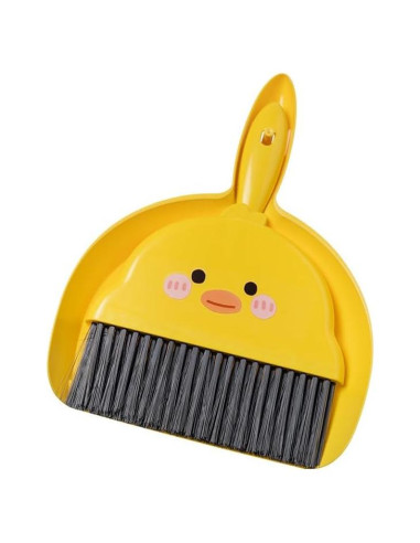 Juego de Escoba y Recogedor Mini LUOKER Pollito Amarillo