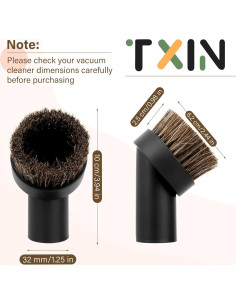 Accesorios de Aspiradora TXIN 4 Piezas Cepillos Suaves 32mm 2