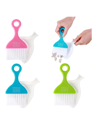Juego de Mini Recogedor y Escoba Sibba 3 Piezas - Colores Vibrantes