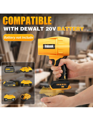 Soplador de Hojas Inalámbrico Vniissok 30,000 RPM 20V