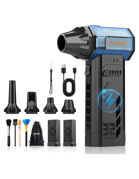 Soplador de Aire Inalámbrico JUFINX X301MAX 250000 RPM Soplador de Aire Inalámbrico JUFINX X301MAX 250000 RPM