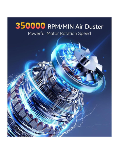 Soplador de Aire Comprimido YUHUO B01 360000 RPM Recargable Soplador de Aire Comprimido YUHUO B01 360000 RPM Recargable