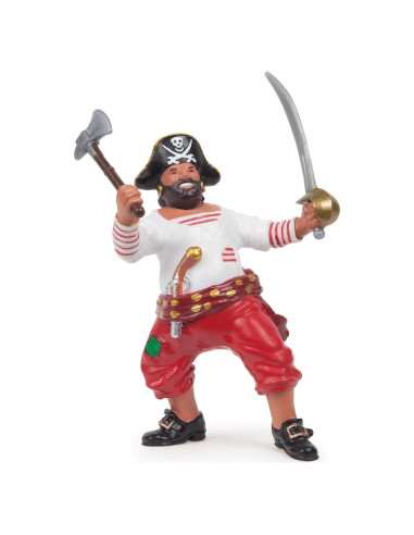 Figura de Pirata Papo con Hacha Multicolor 8 cm